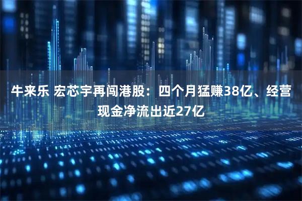 牛来乐 宏芯宇再闯港股：四个月猛赚38亿、经营现金净流出近27亿
